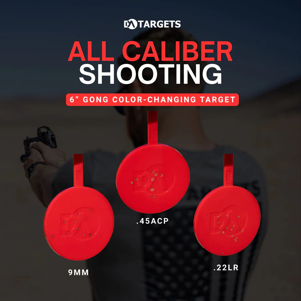 DA TARGETS - 6" Gong Colour Changing Target