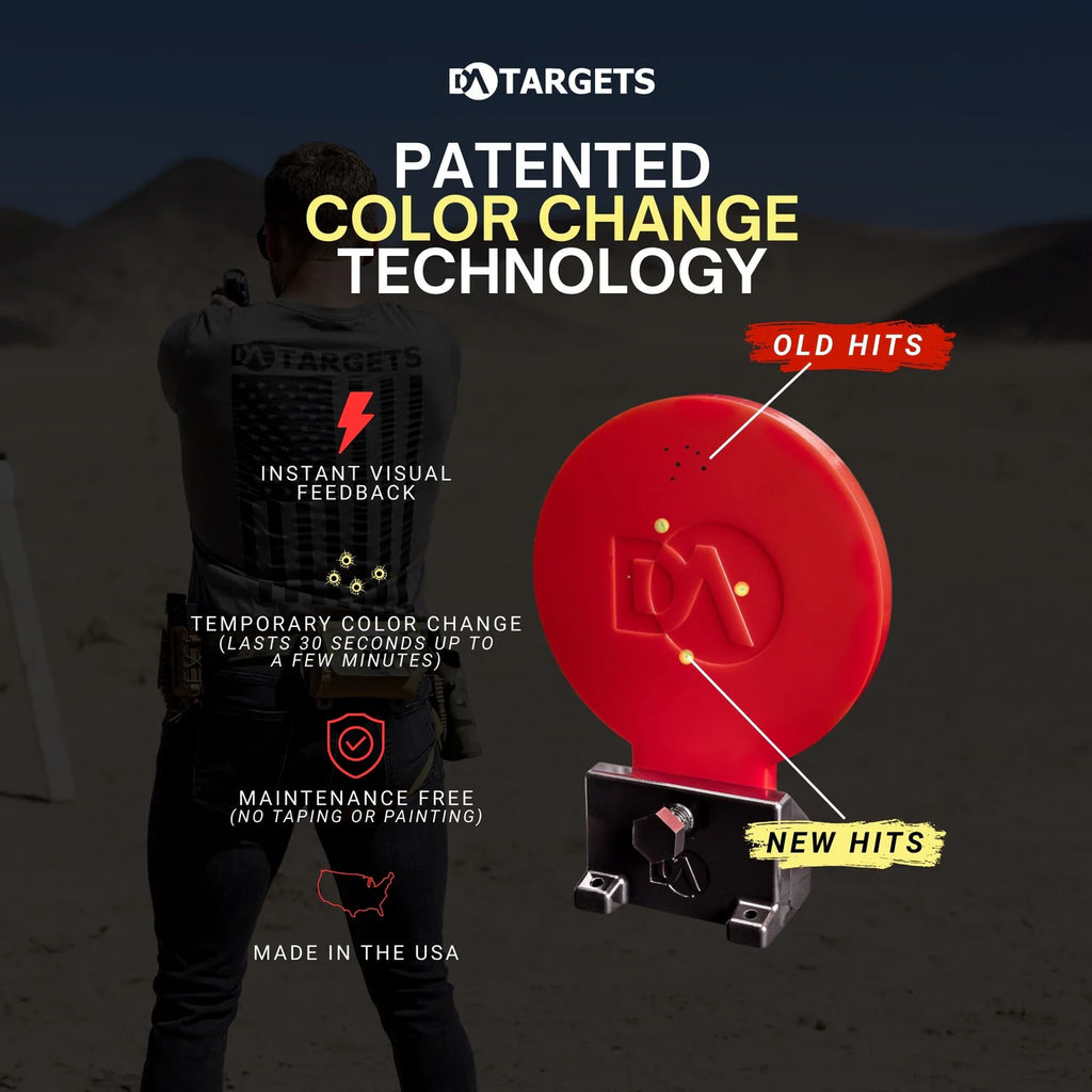 DA TARGETS - 6" Knockdown Color Changing Target