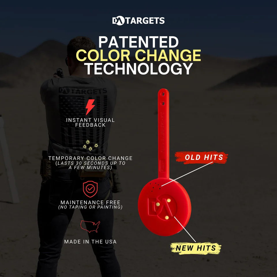 DA TARGETS - 6" Gong Colour Changing Target