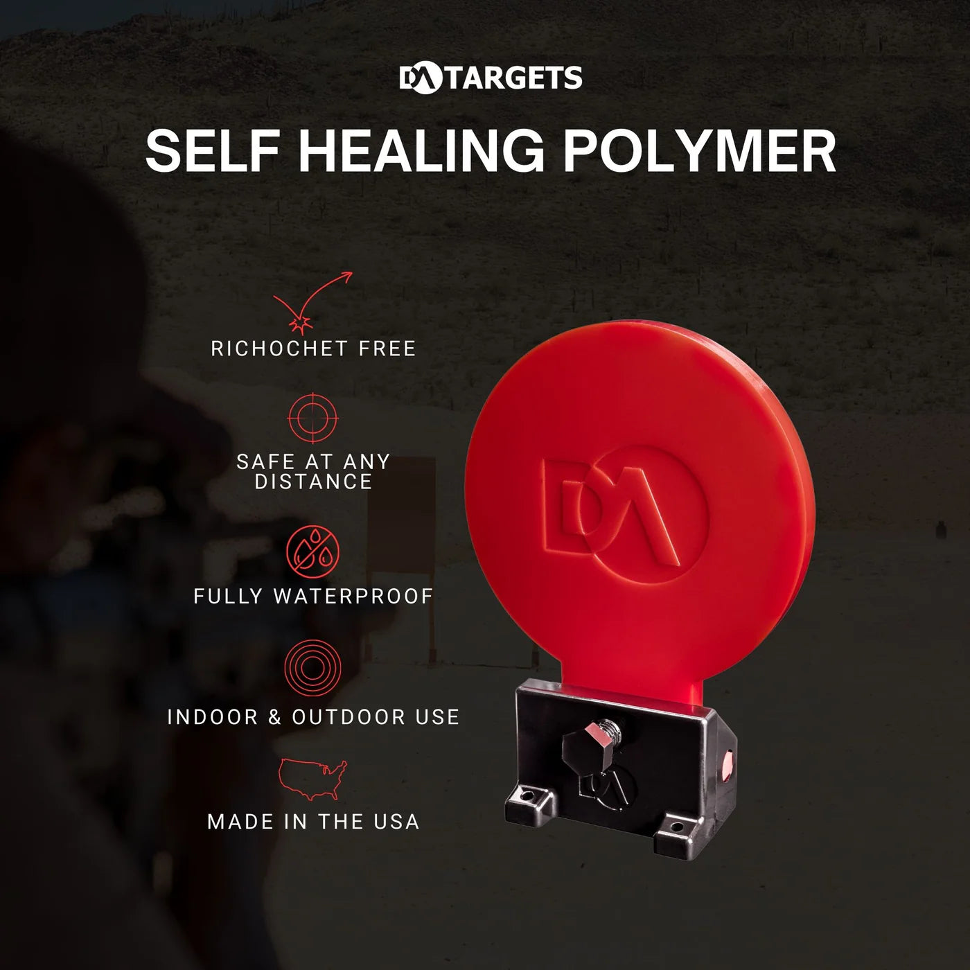 DA TARGETS - 6" Knockdown Color Changing Target